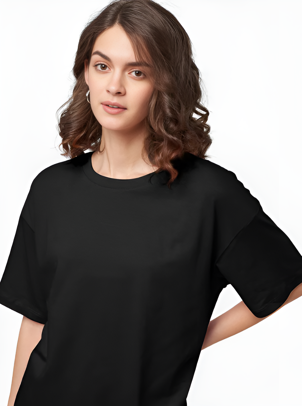 Black Oversize T-shirt for women's